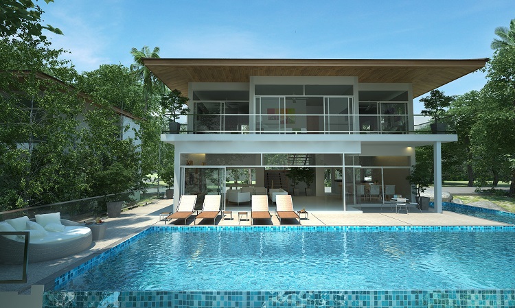 Coral Cay - Bang Po - front villa